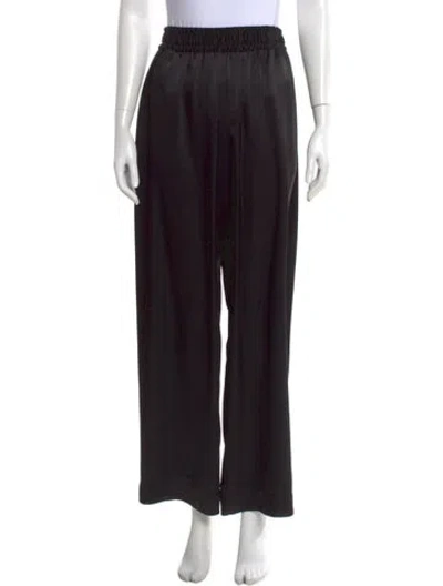 Pre-owned Esse Studios Wide Leg Pants In Black