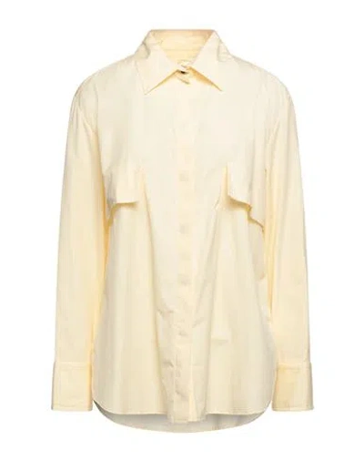 Esse Studios Woman Shirt Beige Size 8 Cotton In Beige
