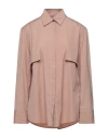 Esse Studios Woman Shirt Light Brown Size 10 Cotton In Beige