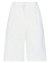 Esse Studios Woman Shorts & Bermuda Shorts White Size 4 Cotton, Polyester, Elastane In White