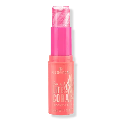 Essence Live Life In Coral Blushlighter Stick - Glowin' Coraltastic, Baby!