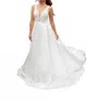 Essence Of Australia Elegant A-line Wedding Dress In Ivory/porcelain In Multi