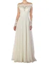 Essence Of Australia Off-the-shoulder Wedding Dress In Ivory In Multi