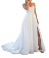 Essence Of Australia Sparkling Princess A-line Wedding Dress In Ivory/ivory In White