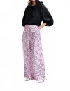 Essential Antwerp Bandana Print Wide-leg Cotton Pants In Pink Multi In Black