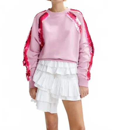 Essential Antwerp Hablurry Sweatshirt In Pink Lavender