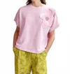 Essential Antwerp Hinoui Embroidered Sweatshirt In Pure Pink In Pink