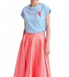 Essential Antwerp Hobster Embroidered T-shirt In Light Blue In Blue