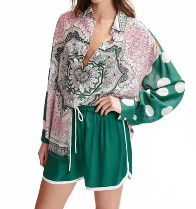 Essential Antwerp Houisiana Printed Shirt In Off White