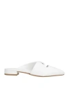 Essential L.a.b. Essential L. A.b. Woman Mules & Clogs White Size 7 Leather