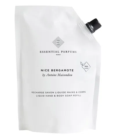 Essential Parfums Nice Bergamote Liquid Body And Hand Soap Refill 500 ml In White