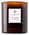 Essential Parfums Rose Magnetic Scented Candle 270 G In White