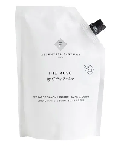 Essential Parfums The Musc Liquid Body And Hand Soap Refill 500 ml In White