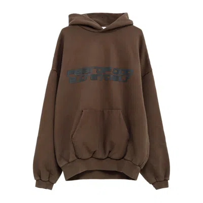 Essentials Fear Of God Heavy Fleece 90s Oversized Hoodie In Brown