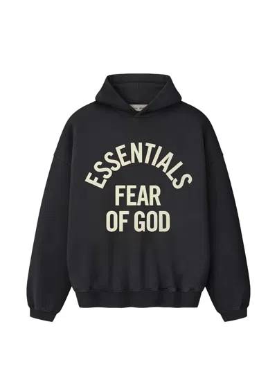 Essentials Campus 90s Graphic-print Hoodie In Black