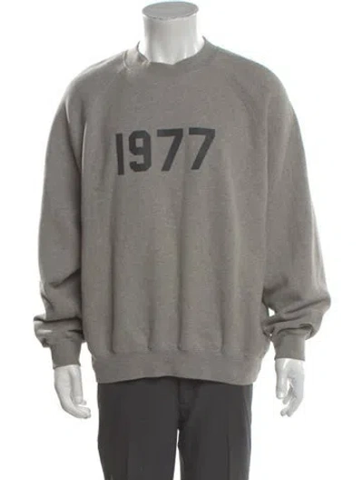Pre-owned Essentials 1977 Graphic Print Sweatshirt In Gray
