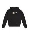 Essentials 1977-print Hoodie In Black