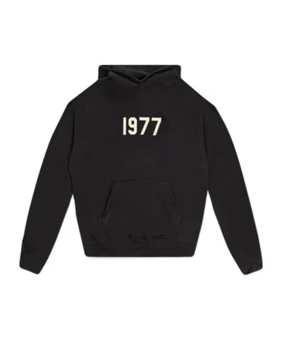 Essentials 1977-print Hoodie In Black
