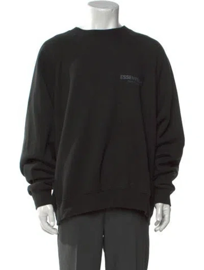 Pre-owned Essentials 2021 Crew Neck Pullover In Black