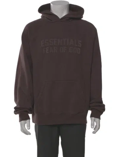 Pre-owned Essentials 2023 Graphic Print Hoodie In Purple