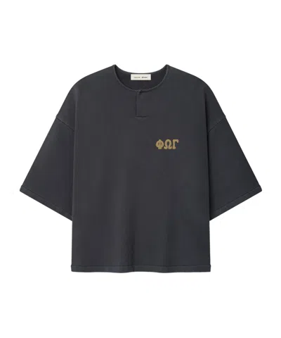 ESSENTIALS 3/4 HENLEY SWEATSHIRT
