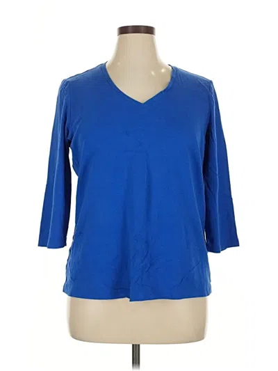 Pre-owned Essentials 3/4 Sleeve T-shirt In Blue