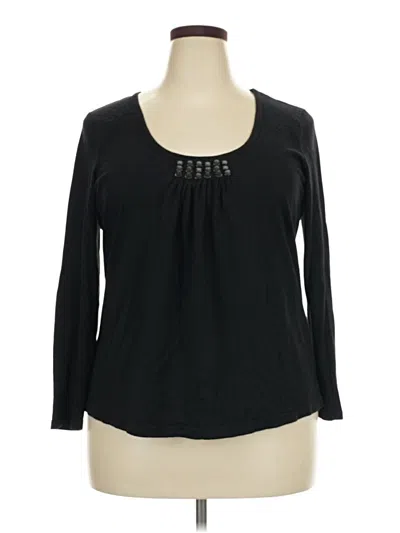 Pre-owned Essentials 3/4 Sleeve T-shirt In Black