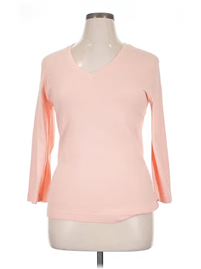Pre-owned Essentials 3/4 Sleeve T-shirt In Pink
