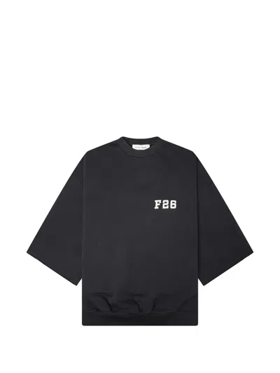 Essentials 3/4-sleeve Crew-neck T-shirt In Black