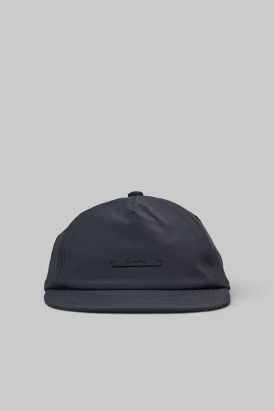 Essentials 5 Panel Nylon Hat In Black