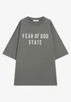 Essentials 90's Logo Oversized T-shirt In Gray