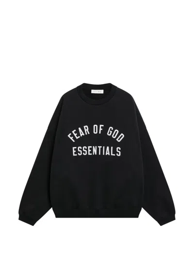 Essentials 90's Logo-print Sweatshirt In Black
