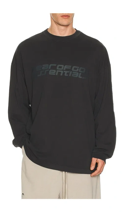 Essentials 90's Long Sleeve Tee In Black