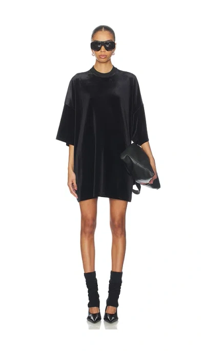Essentials 90's Shirt Dress In Black