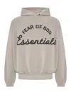 Essentials Gray Training 90s Hoodie In Nude