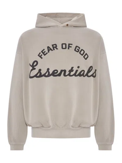 Essentials 90`s Cotton Training Sweatshirt In Nude