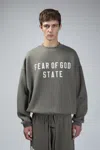 Essentials 90s Fit Fleece Crewneck In Gray