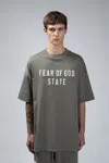 Essentials Cotton Logo Oversized T-shirt In Gray