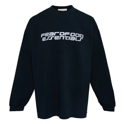 Essentials 90s Long Sleeve Tee In Blue