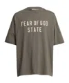Essentials Cotton Logo Oversized T-shirt In Green