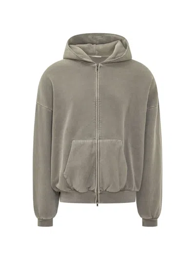 Essentials 90s Zip-up Hoodie In Green