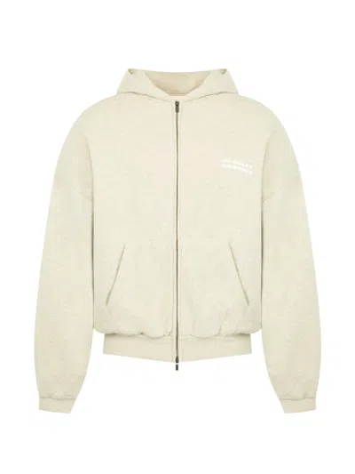 Essentials 90s Zip-up Hoodie In Neutral