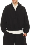 Essentials Black Active Trace Half Zip Track Jacket In Black