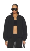 Essentials Active Trace Full Zip Track Jacket In Black