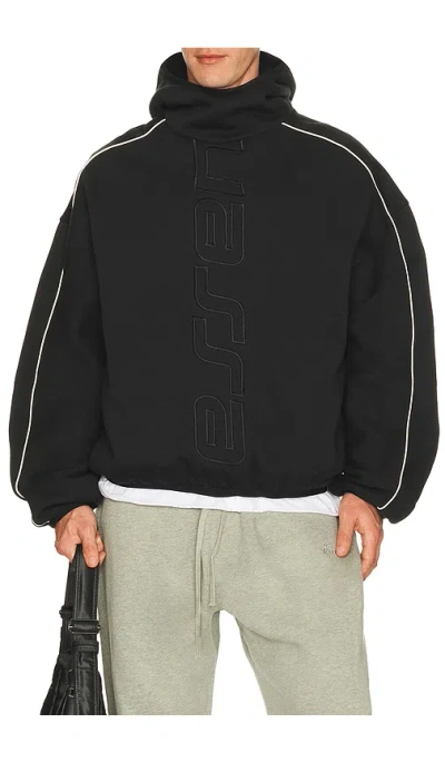 Essentials Active Trace Modern Fleece Hoodie In Black