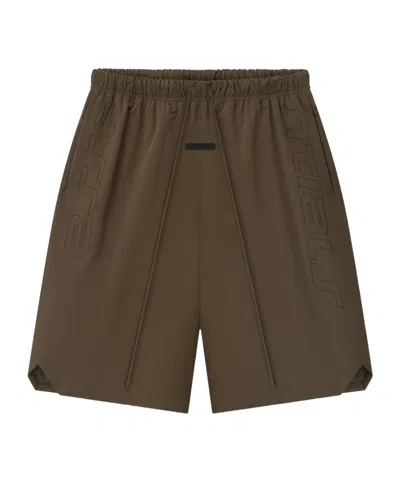 Essentials Active Trace Relaxed Short In Brown