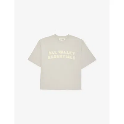 Essentials Kids' All Valley  Merch Cotton-jersey T-shirt 2- In Overcast