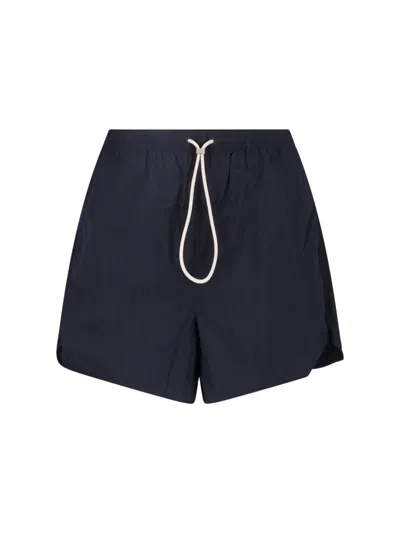 Essentials Beach Shorts In Black