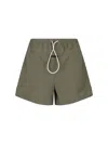 Essentials Beach Shorts In Gray