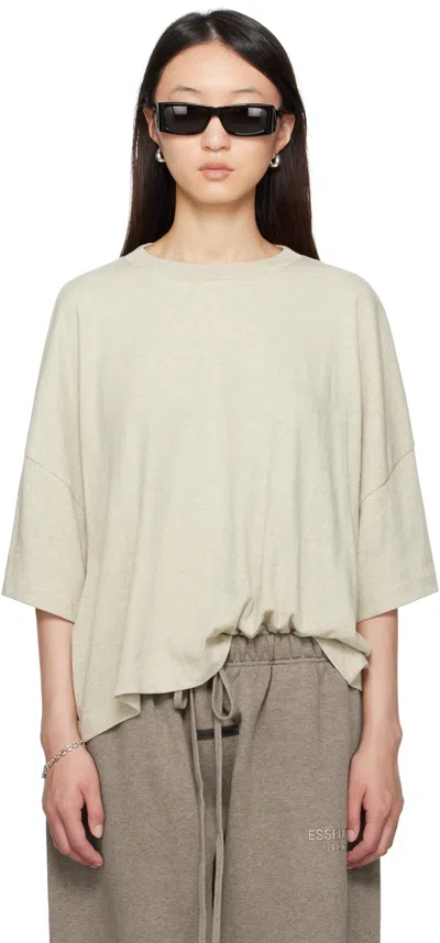Essentials Beige Boxy T-shirt
